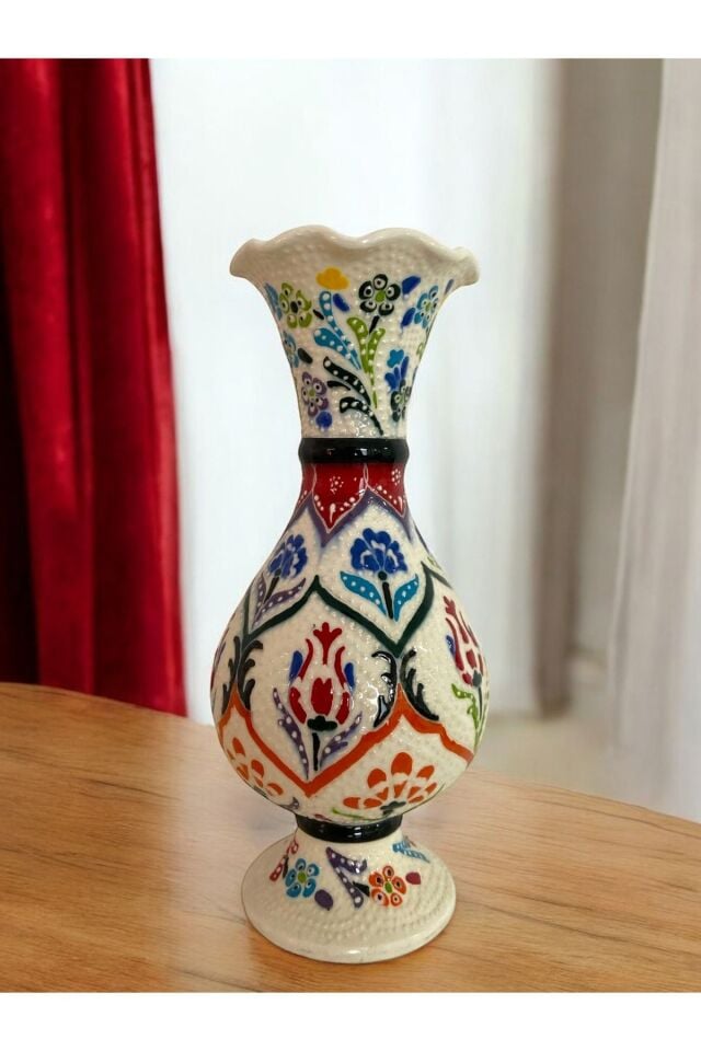 Özel Tasarım El Yapımı Sanatsal Sümbül Vazo - 25 cm