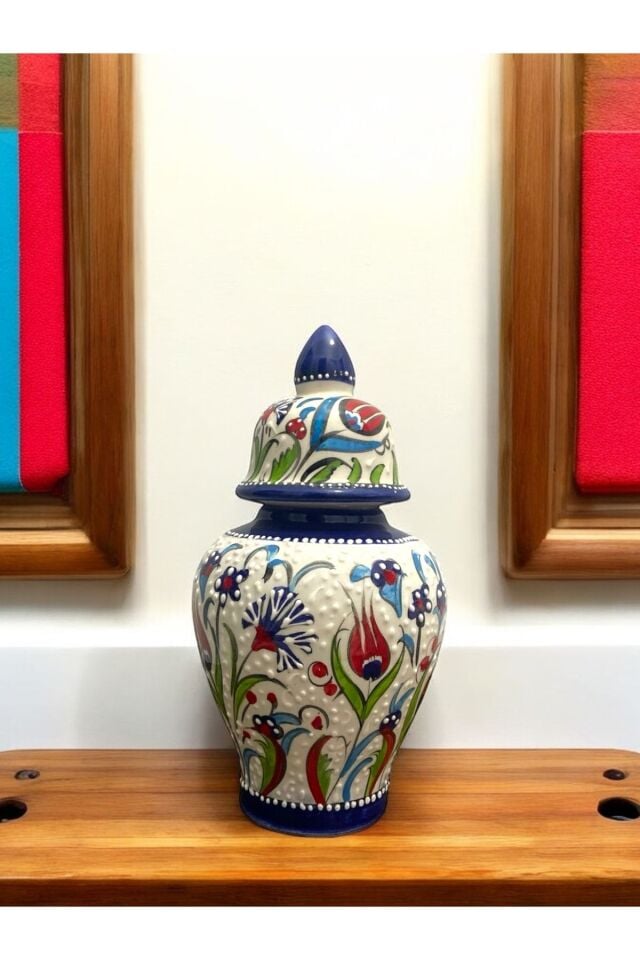 Geleneksel Kütahya Çini Küp - 25 cm