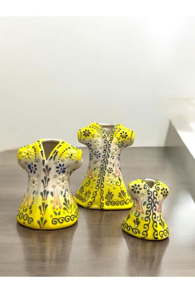 El Yapımı Kütahya Çinisi Kaftan Takımı -(3’lü)